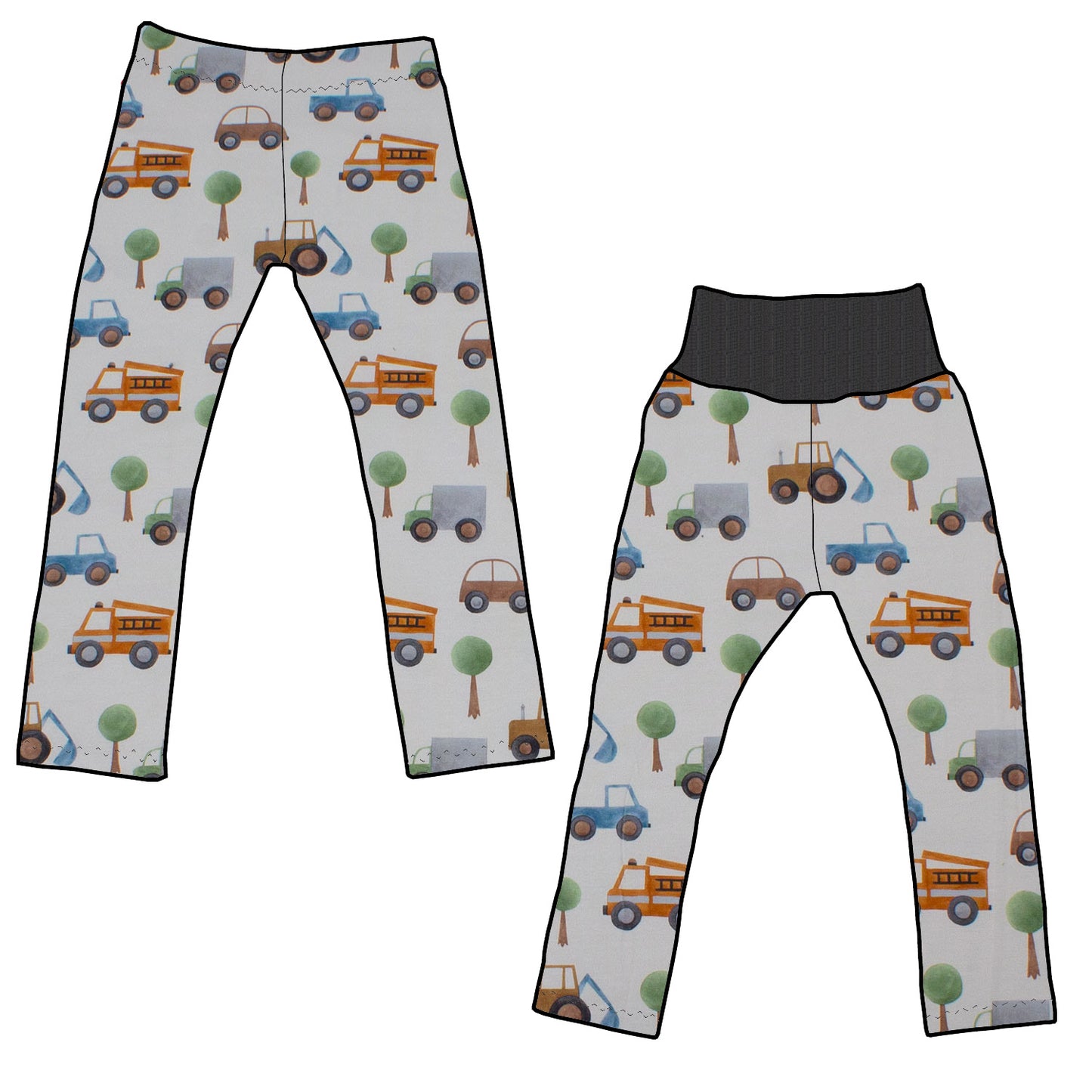 Kinder Leggings Skinny Hose Kleiner Fuhrpark