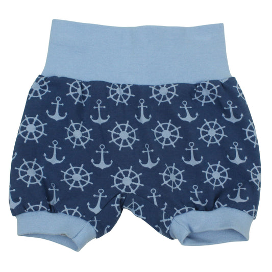 Kinder Shorts Anker Steuerrad blau