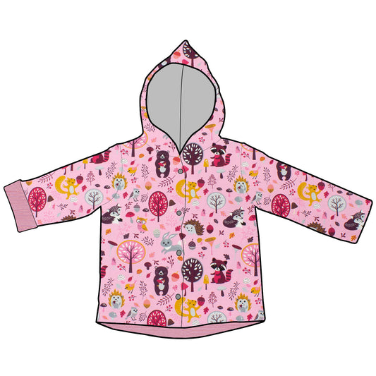 Kinder Wendejacke Übergangsjacke Waldfreunde rosa