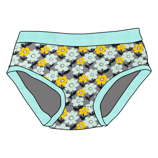 Kinder Unterhose Retro Blumenwiese