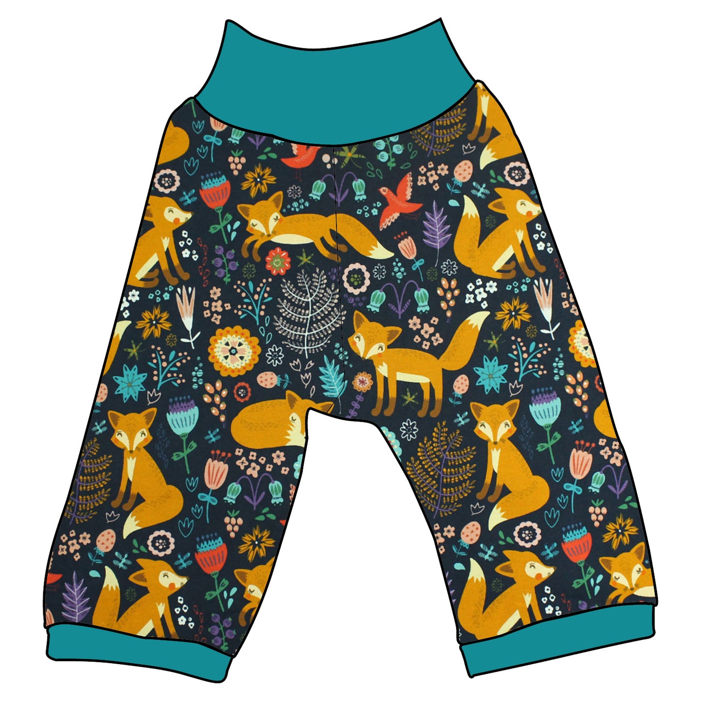 Kinder 3/4 Caprihose Sommerhose Fuchs