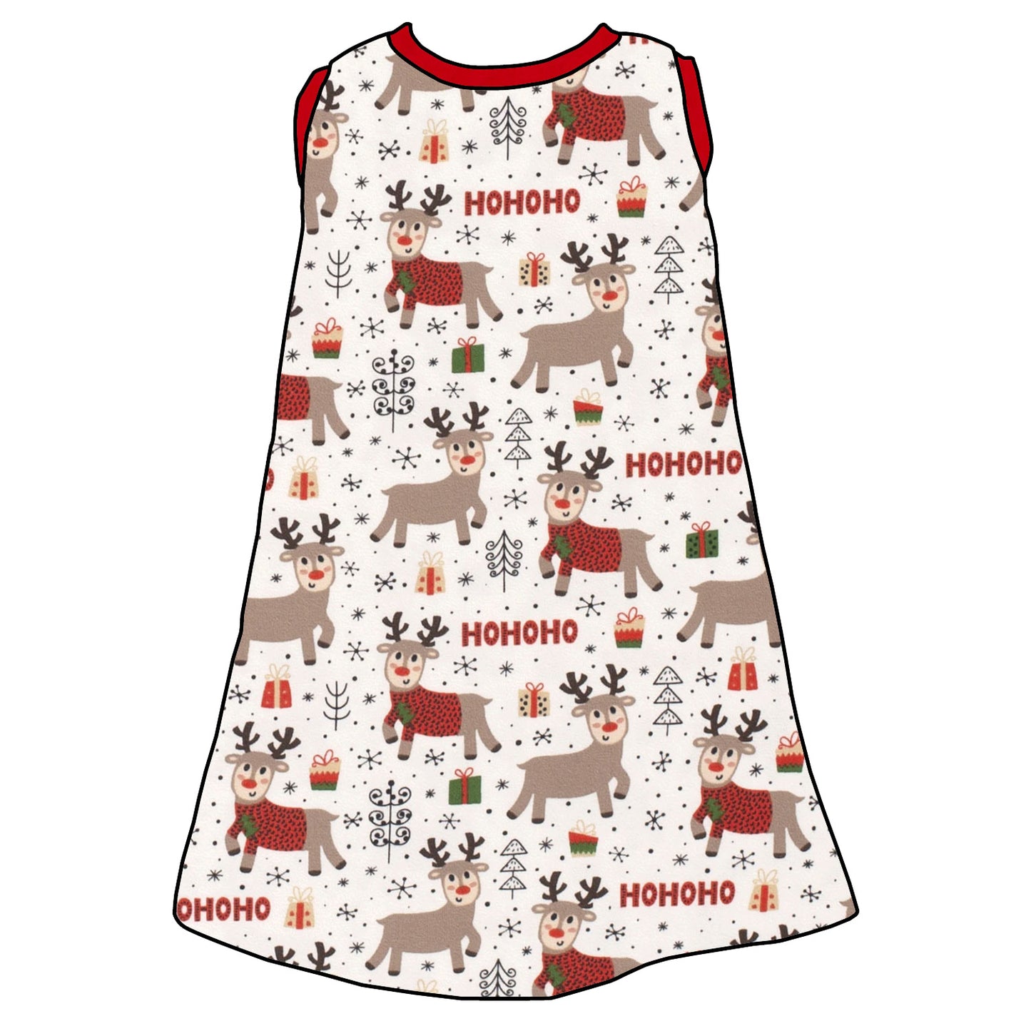 Kinder Trägerkleid HoHoHo