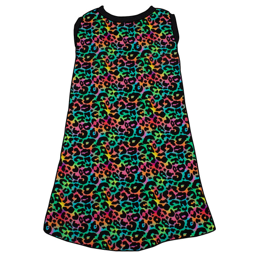 Kinder Trägerkleid Leo Regenbogenfarben