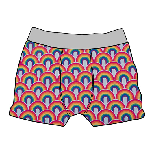 Kinder Boxershorts Regenbogen bunt